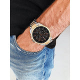 Buy Shop Tommy Hilfiger Analog Black Dial Two Tone Steel Strap Watch for Men - 1791539 USA Online