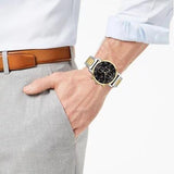 Buy Shop Tommy Hilfiger Analog Black Dial Two Tone Steel Strap Watch for Men - 1791539 USA Online