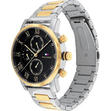 Buy Shop Tommy Hilfiger Analog Black Dial Two Tone Steel Strap Watch for Men - 1791539 USA Online