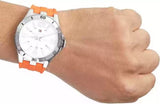 Buy Shop Tommy Hilfiger Analog White Dial Orange Rubber Strap Watch for Men - 1791063 USA Online