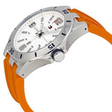 Buy Shop Tommy Hilfiger Analog White Dial Orange Rubber Strap Watch for Men - 1791063 USA Online