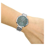 Buy Shop Tommy Hilfiger Angela Blue Dial Silver Steel Strap Watch for Women - 1782126 USA Online
