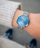Buy Shop Tommy Hilfiger Angela Blue Dial Silver Steel Strap Watch for Women - 1782126 USA Online