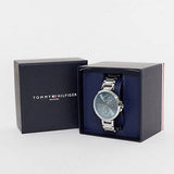 Buy Shop Tommy Hilfiger Angela Blue Dial Silver Steel Strap Watch for Women - 1782126 USA Online