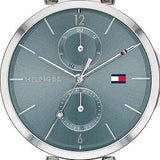 Buy Shop Tommy Hilfiger Angela Blue Dial Silver Steel Strap Watch for Women - 1782126 USA Online