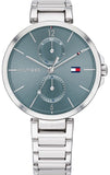 Buy Shop Tommy Hilfiger Angela Blue Dial Silver Steel Strap Watch for Women - 1782126 USA Online