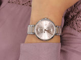 Buy Shop Tommy Hilfiger Angela Chronograph Pink Dial Two Tone Steel Strap Watch for Women - 1782127 USA Online