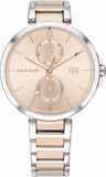 Buy Shop Tommy Hilfiger Angela Chronograph Pink Dial Two Tone Steel Strap Watch for Women - 1782127 USA Online
