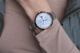 Buy Shop Tommy Hilfiger Angela Quartz Silver Dial Brown Leather Strap Watch for Women - 1782125 USA Online