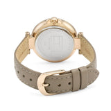 Buy Shop Tommy Hilfiger Angela Quartz Silver Dial Brown Leather Strap Watch for Women - 1782125 USA Online