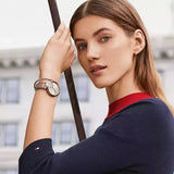 Buy Shop Tommy Hilfiger Angela Quartz White Dial Rose Gold Steel Strap Watch for Women - 1782124 USA Online