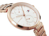 Buy Shop Tommy Hilfiger Angela Quartz White Dial Rose Gold Steel Strap Watch for Women - 1782124 USA Online