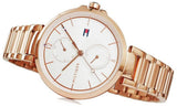 Buy Shop Tommy Hilfiger Angela Quartz White Dial Rose Gold Steel Strap Watch for Women - 1782124 USA Online