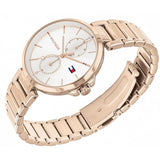 Buy Shop Tommy Hilfiger Angela Quartz White Dial Rose Gold Steel Strap Watch for Women - 1782124 USA Online