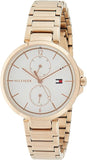 Buy Shop Tommy Hilfiger Angela Quartz White Dial Rose Gold Steel Strap Watch for Women - 1782124 USA Online