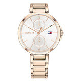Buy Shop Tommy Hilfiger Angela Quartz White Dial Rose Gold Steel Strap Watch for Women - 1782124 USA Online