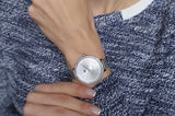 Buy Shop Tommy Hilfiger Angela Silver Dial Cream Leather Strap Watch for Women - 1782123 USA Online