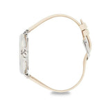 Buy Shop Tommy Hilfiger Angela Silver Dial Cream Leather Strap Watch for Women - 1782123 USA Online