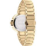 Buy Shop Tommy Hilfiger Angela White Dial Gold Steel Strap Watch for Women - 1782128 USA Online