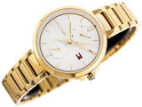 Buy Shop Tommy Hilfiger Angela White Dial Gold Steel Strap Watch for Women - 1782128 USA Online
