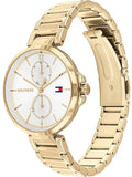 Buy Shop Tommy Hilfiger Angela White Dial Gold Steel Strap Watch for Women - 1782128 USA Online