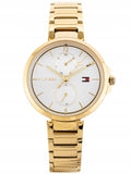 Buy Shop Tommy Hilfiger Angela White Dial Gold Steel Strap Watch for Women - 1782128 USA Online