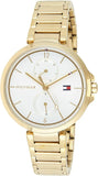 Buy Shop Tommy Hilfiger Angela White Dial Gold Steel Strap Watch for Women - 1782128 USA Online