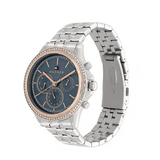 Buy Shop Tommy Hilfiger Ari Diamonds Blue Dial Silver Steel Strap Watch for Women - 1781976 USA Online