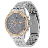 Buy Shop Tommy Hilfiger Ari Diamonds Blue Dial Silver Steel Strap Watch for Women - 1781976 USA Online