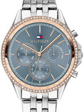 Buy Shop Tommy Hilfiger Ari Diamonds Blue Dial Silver Steel Strap Watch for Women - 1781976 USA Online