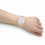 Buy Shop Tommy Hilfiger Ari Diamonds Silver Dial Rose Gold Steel Strap Watch for Women - 1781978 USA Online