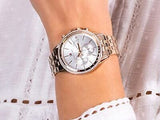 Buy Shop Tommy Hilfiger Ari Diamonds Silver Dial Rose Gold Steel Strap Watch for Women - 1781978 USA Online