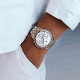 Buy Shop Tommy Hilfiger Ari Diamonds Silver Dial Rose Gold Steel Strap Watch for Women - 1781978 USA Online