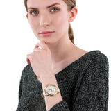 Buy Shop Tommy Hilfiger Ari Diamonds White Dial Cream Leather Strap Watch for Women - 1781982 USA Online