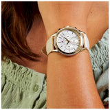 Buy Shop Tommy Hilfiger Ari Diamonds White Dial Cream Leather Strap Watch for Women - 1781982 USA Online