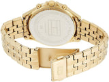 Buy Shop Tommy Hilfiger Ari Multifunction Diamonds Silver Dial Gold Steel Strap Watch for Women - 1781977 USA Online