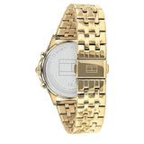 Buy Shop Tommy Hilfiger Ari Multifunction Diamonds Silver Dial Gold Steel Strap Watch for Women - 1781977 USA Online
