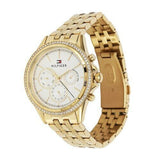 Buy Shop Tommy Hilfiger Ari Multifunction Diamonds Silver Dial Gold Steel Strap Watch for Women - 1781977 USA Online