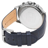 Buy Shop Tommy Hilfiger Ari Quartz Diamonds Blue Dial Blue Leather Strap Watch for Women - 1781979 USA Online