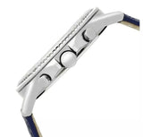 Buy Shop Tommy Hilfiger Ari Quartz Diamonds Blue Dial Blue Leather Strap Watch for Women - 1781979 USA Online