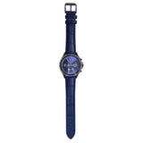 Buy Shop Tommy Hilfiger Ari Quartz Diamonds Blue Dial Blue Leather Strap Watch for Women - 1781979 USA Online