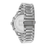 Buy Shop Tommy Hilfiger Asher Chronograph Black Dial Silver Steel Strap Watch For Men - 1791852 USA Online
