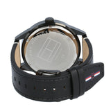 Buy Shop Tommy Hilfiger Austin Black Dial Black Leather Strap Watch for Men - 1791638 USA Online