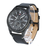 Buy Shop Tommy Hilfiger Austin Black Dial Black Leather Strap Watch for Men - 1791638 USA Online