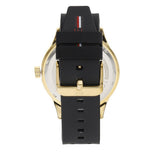 Buy Shop Tommy Hilfiger Austin Black Dial Black Rubber Strap Watch for Men - 1791636 USA Online