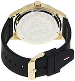 Buy Shop Tommy Hilfiger Austin Black Dial Black Rubber Strap Watch for Men - 1791636 USA Online