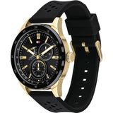 Buy Shop Tommy Hilfiger Austin Black Dial Black Rubber Strap Watch for Men - 1791636 USA Online