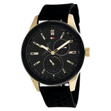 Buy Shop Tommy Hilfiger Austin Black Dial Black Rubber Strap Watch for Men - 1791636 USA Online