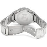 Buy Shop Tommy Hilfiger Austin Black Dial Silver Steel Strap Watch for Men - 1791639 USA Online