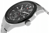 Buy Shop Tommy Hilfiger Austin Black Dial Silver Steel Strap Watch for Men - 1791639 USA Online